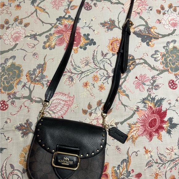 Coach Black and Brown Crossbody Bag - Picture 2 of 5